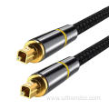 24K Plated Connectors Digital Optical Audio Toslink Cable